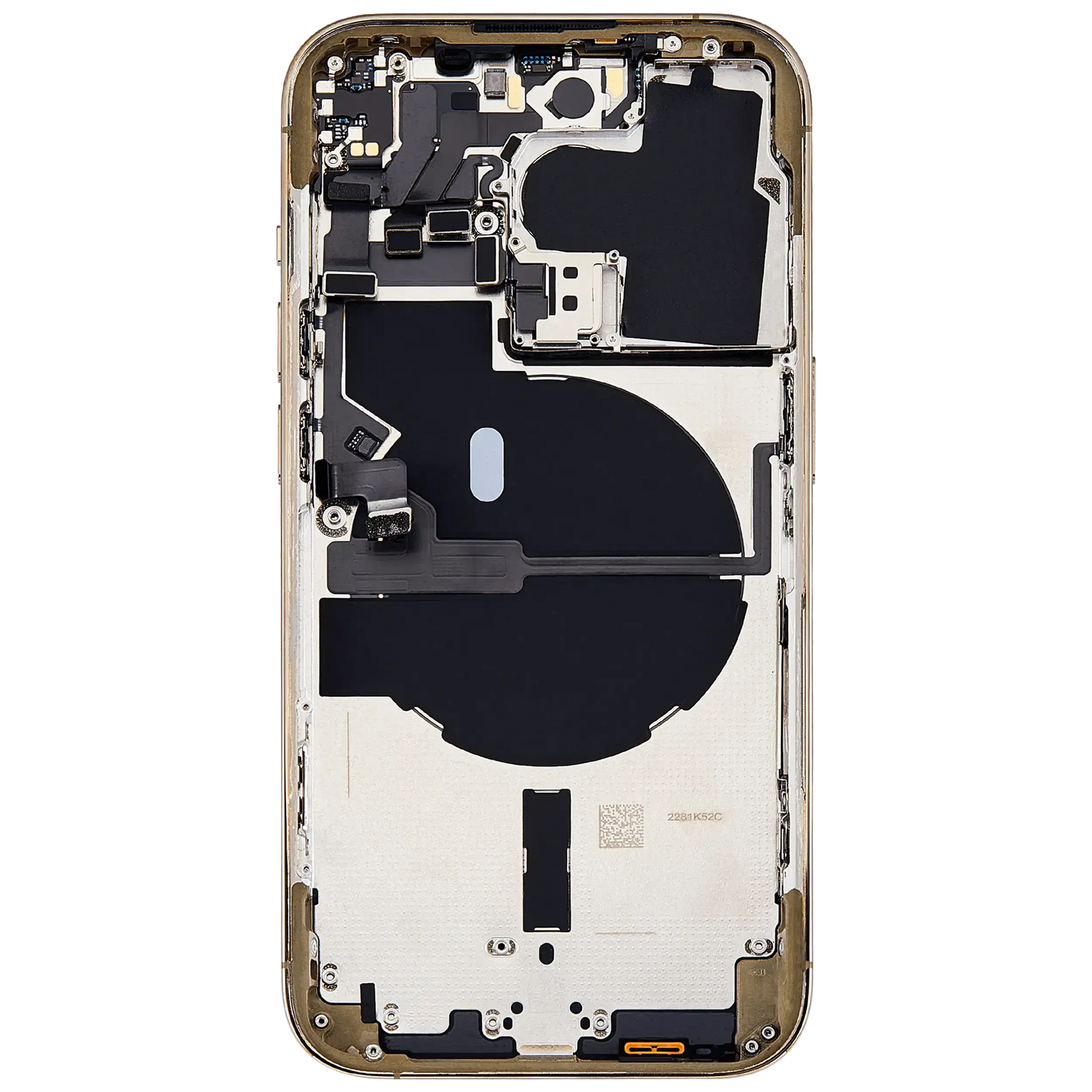 Back Housing W/ Small Parts For iPhone 14 Pro (US Version) (Pull) (Gold)