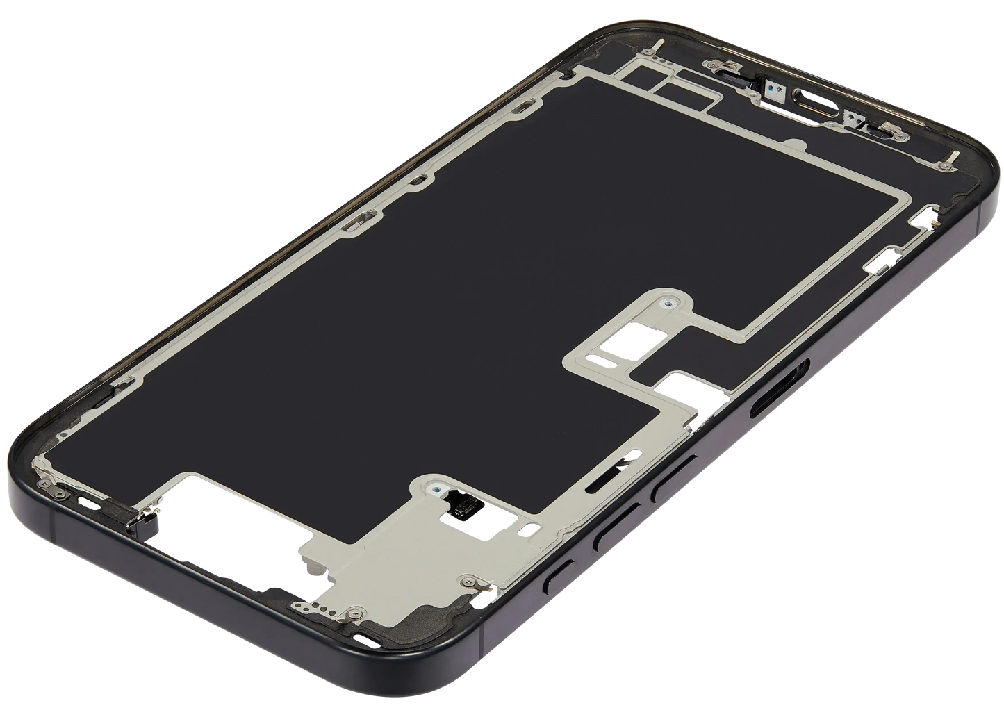 Mid-Frame Housing W/ Small Parts For iPhone 16 Pro Max (EU / Global Version) (Pull) (Black Titanium)