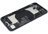 Back Housing W/ Charging Port Flex and Small Components Pre-Installed For iPhone SE (2022) (Used OEM) (Pull) (Midnight)