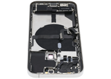 Back Housing W/ Charging Port Flex & Small Parts For iPhone 13 Pro (US Version) (Used OEM) (Pull) (Silver)