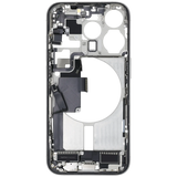 Mid-Frame Housing W/ Charging Port Flex & Small Parts For iPhone 15 Pro (US Version) (Pull) (White Titanium)