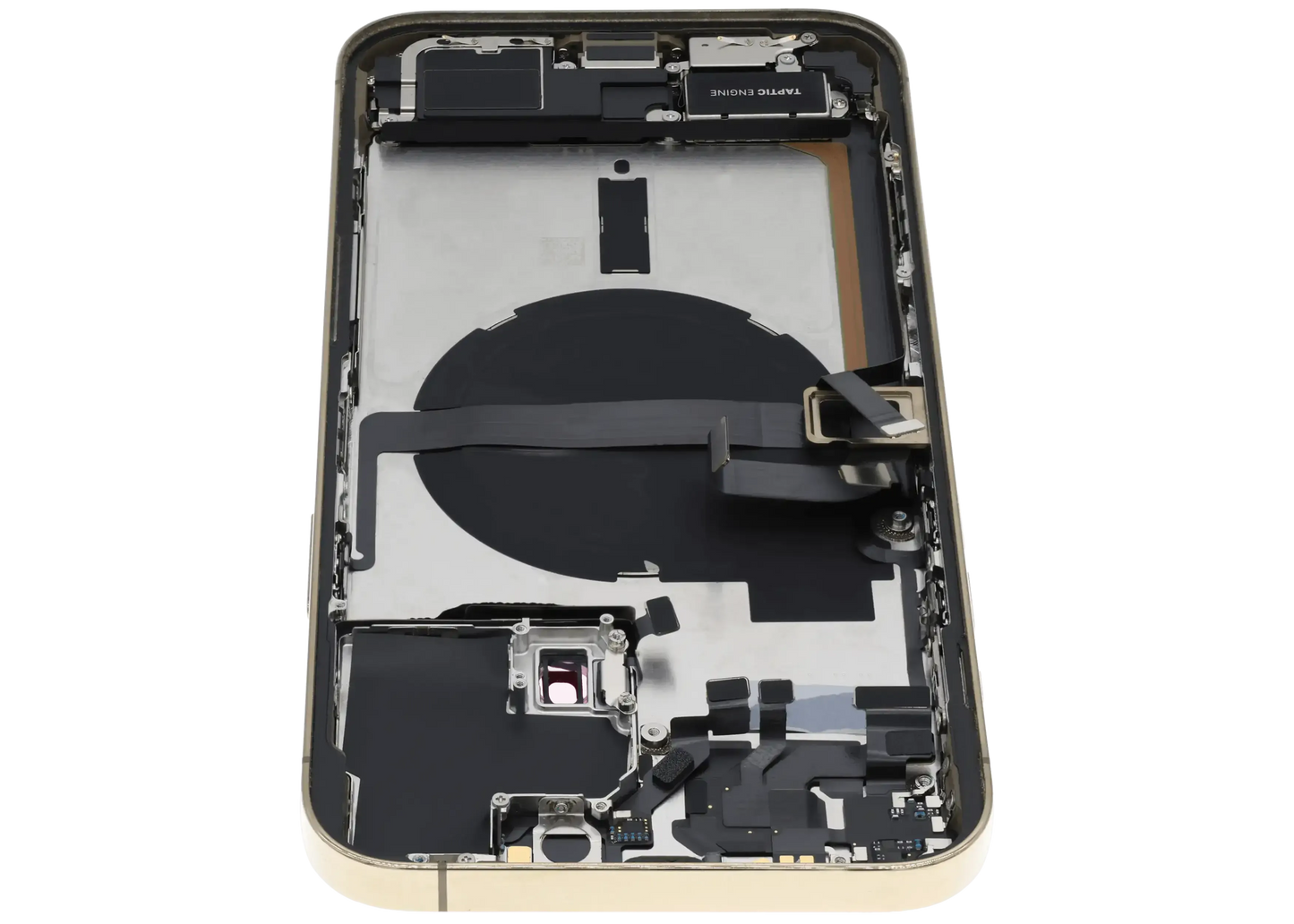 Back Housing W/ Charging Port Flex & Small Parts For iPhone 13 Pro Max (US Version) (Used OEM) (Pull) (Gold)