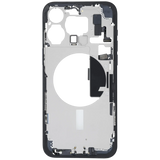 Mid-Frame Housing W/ Charging Port Flex & Small Parts For iPhone 15 Pro Max (US Version) (Pull) (Blue Titanium)