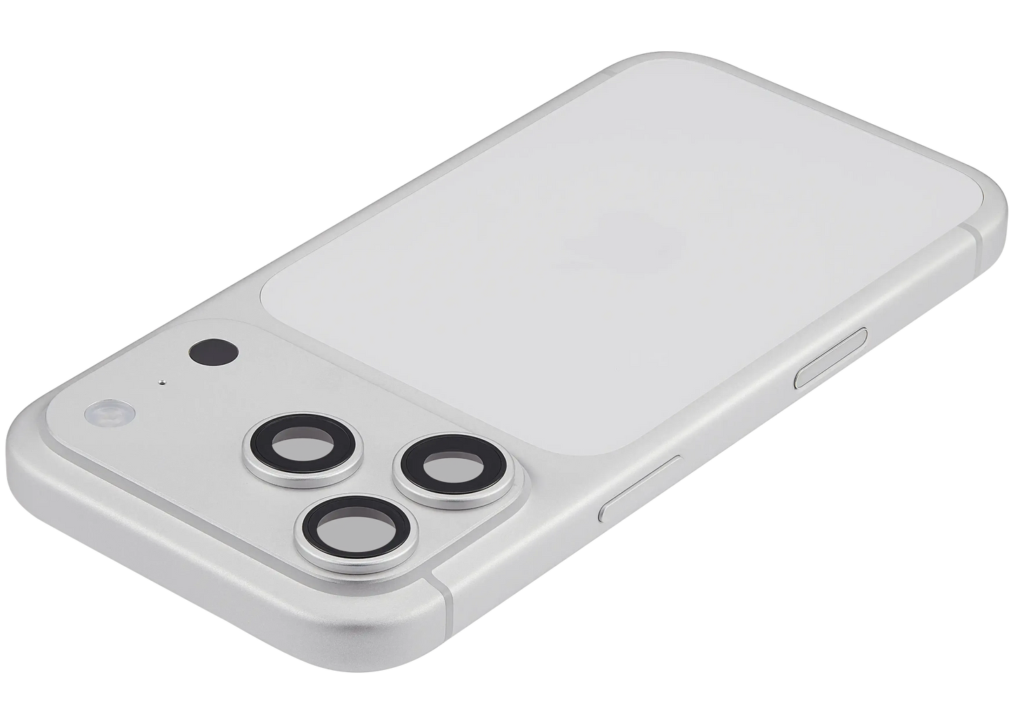 Back Housing W/ Charging Port Flex & Small Parts For iPhone 17 Pro (EU / Global Version) (Pull) (Silver)
