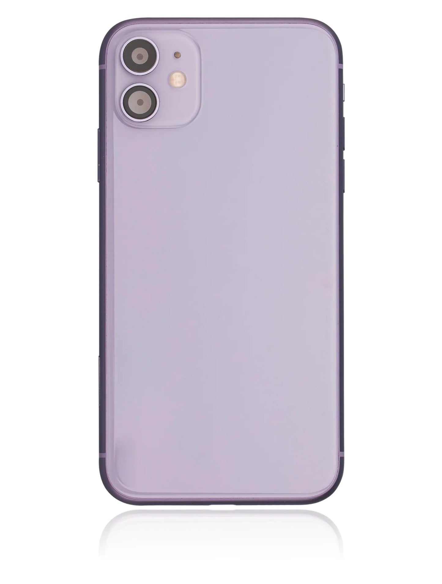 Back Housing W/ Small Components Pre-Installed For iPhone 11 (Used OEM) (Pull) (Purple)