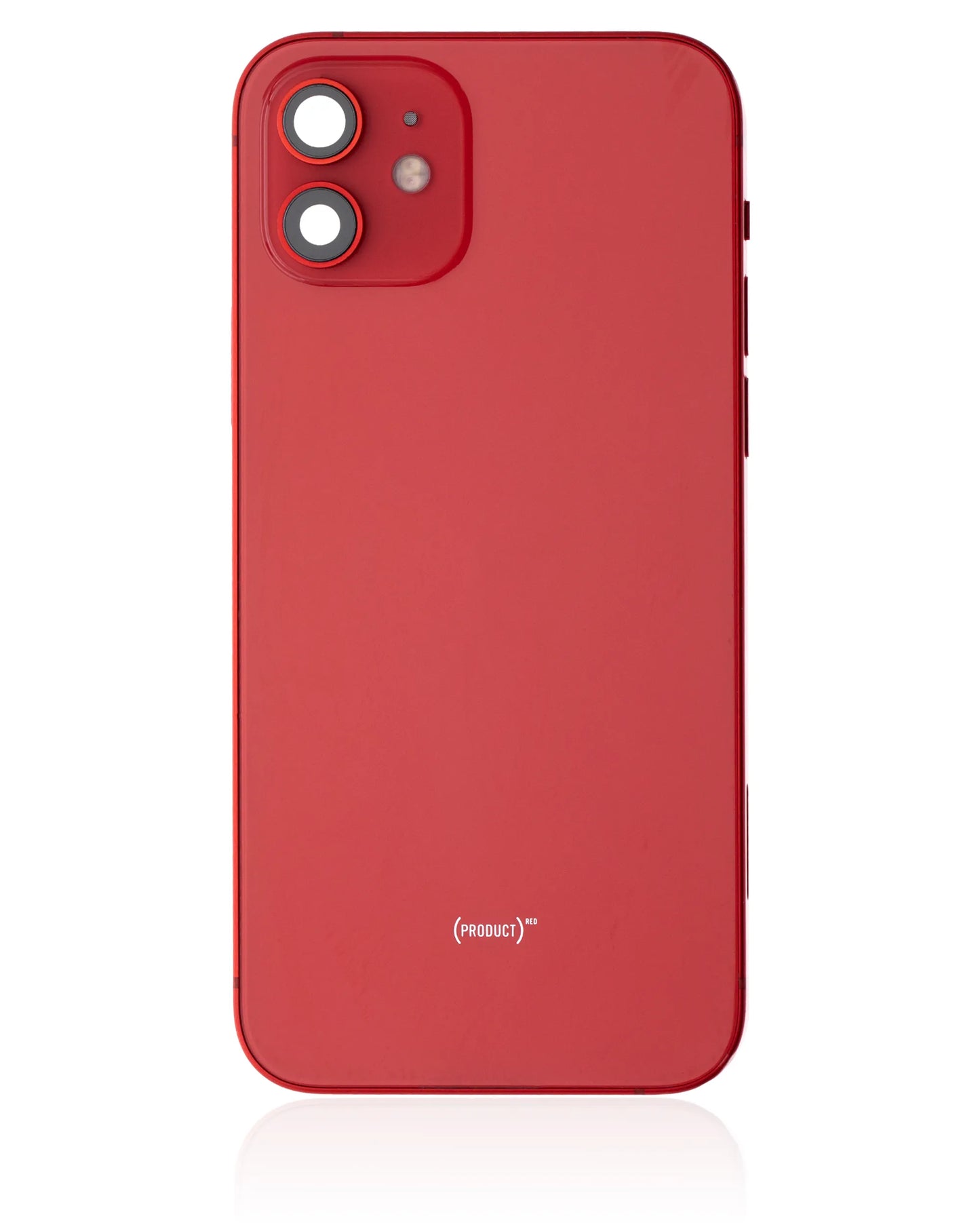 Back Housing W/ Small Parts For iPhone 12 (US Version) (Pull) (Red)