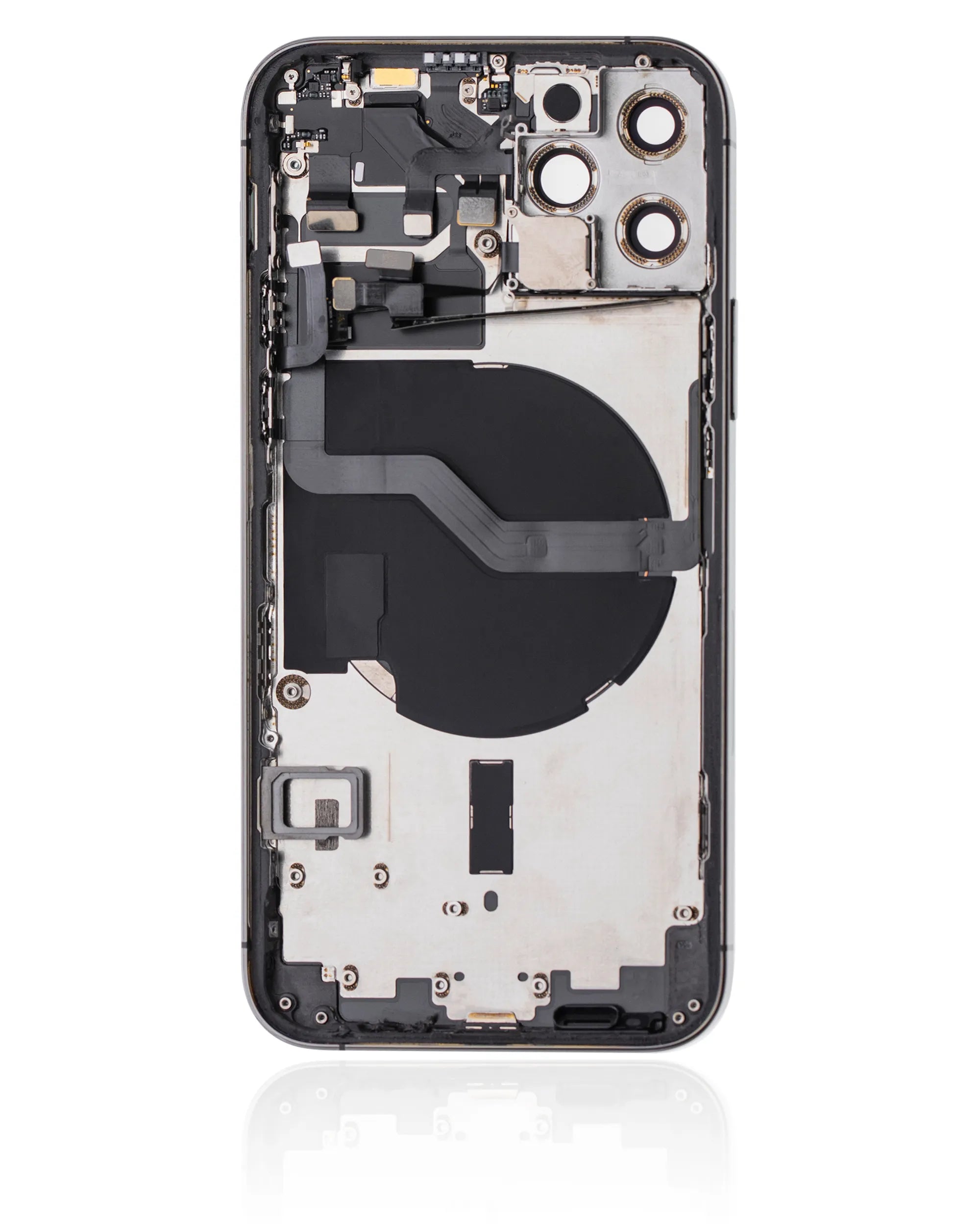 Back Housing W/ Small Parts For iPhone 12 Pro (US Version) (Used OEM) (Pull) (Graphite)