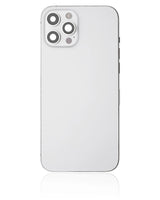 Back Housing W/ Small Parts For iPhone 12 Pro Max (US Version) (Pull) (Silver)