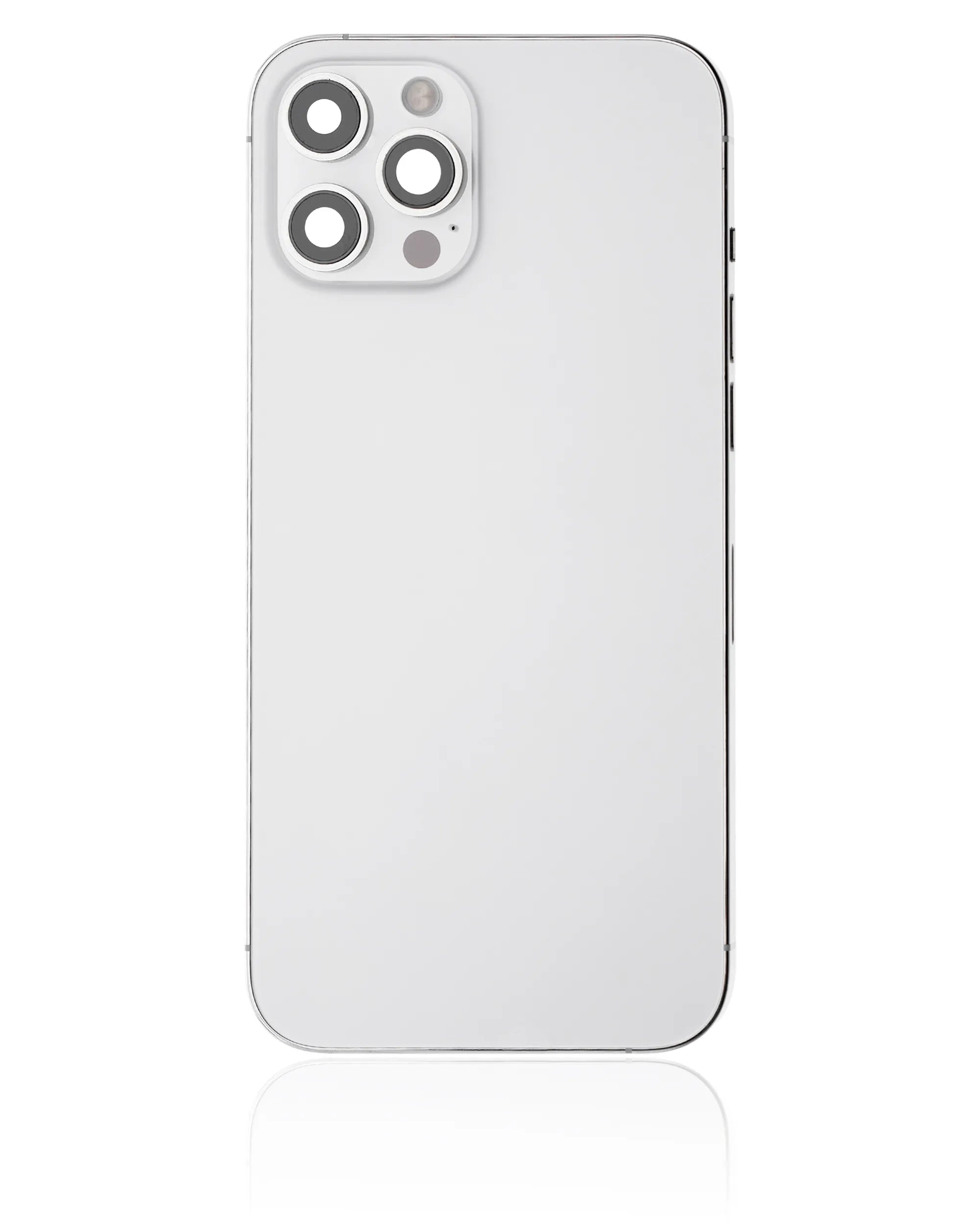 Back Housing W/ Small Parts For iPhone 12 Pro Max (US Version) (Pull) (Silver)