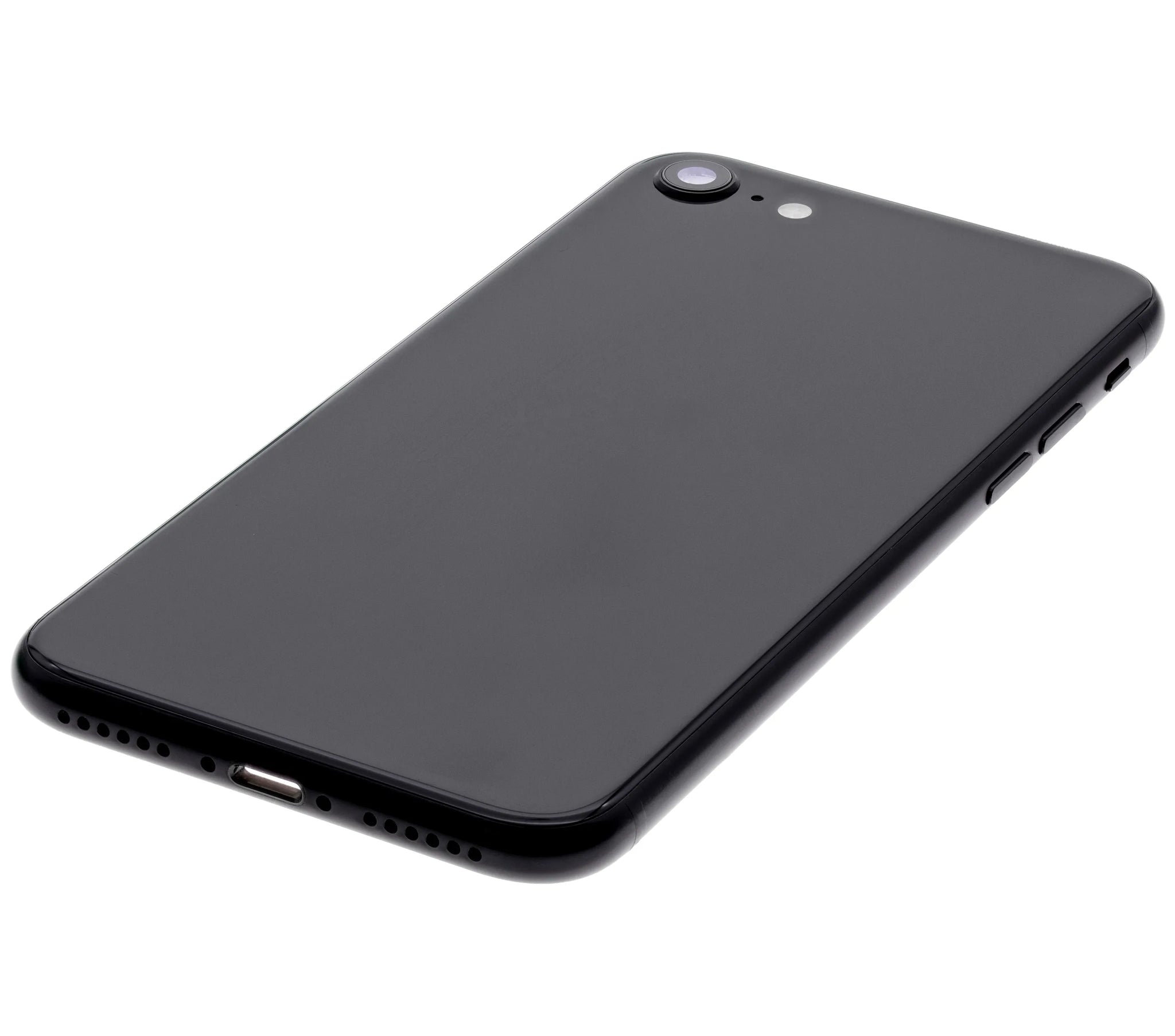 Back Housing W/ Small Components Pre-Installed For iPhone SE (2020) (Used OEM) (Pull) (Black)