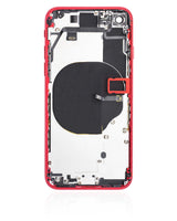 Back Housing W/ Small Components Pre-Installed For iPhone SE (2020) (Used OEM) (Pull) (Red)
