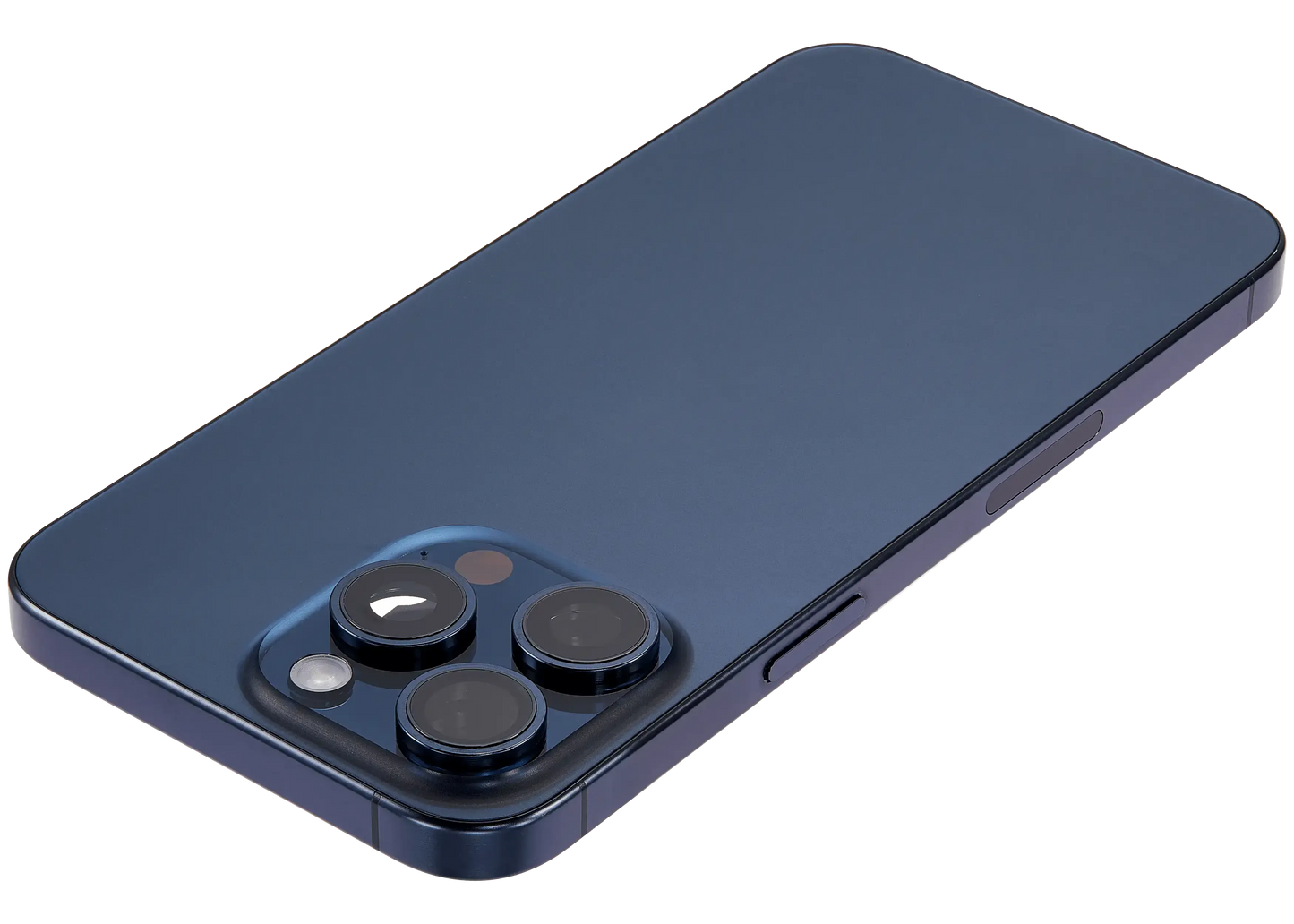 Back Housing W/ Small Parts For iPhone 15 Pro Max (US Version) (Pull) (Blue Titanium)