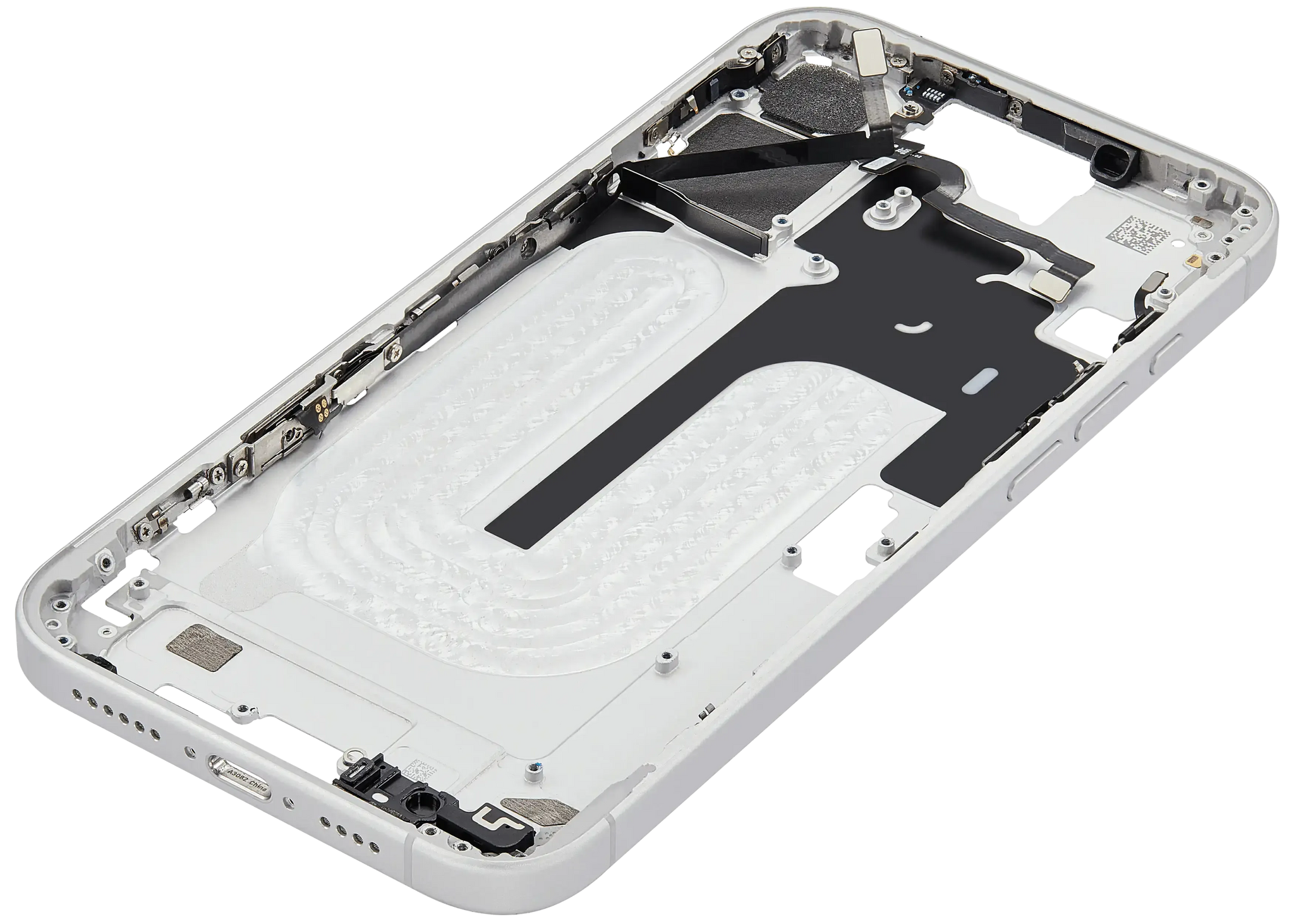 Mid-Frame Housing W/ Small Parts For iPhone 16 Plus (US Version) (Pull) (White)