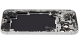 Back Housing W/ Charging Port Flex & Small Parts Compatible For iPhone 17 Pro Max (US Version) (Pull) (Silver)