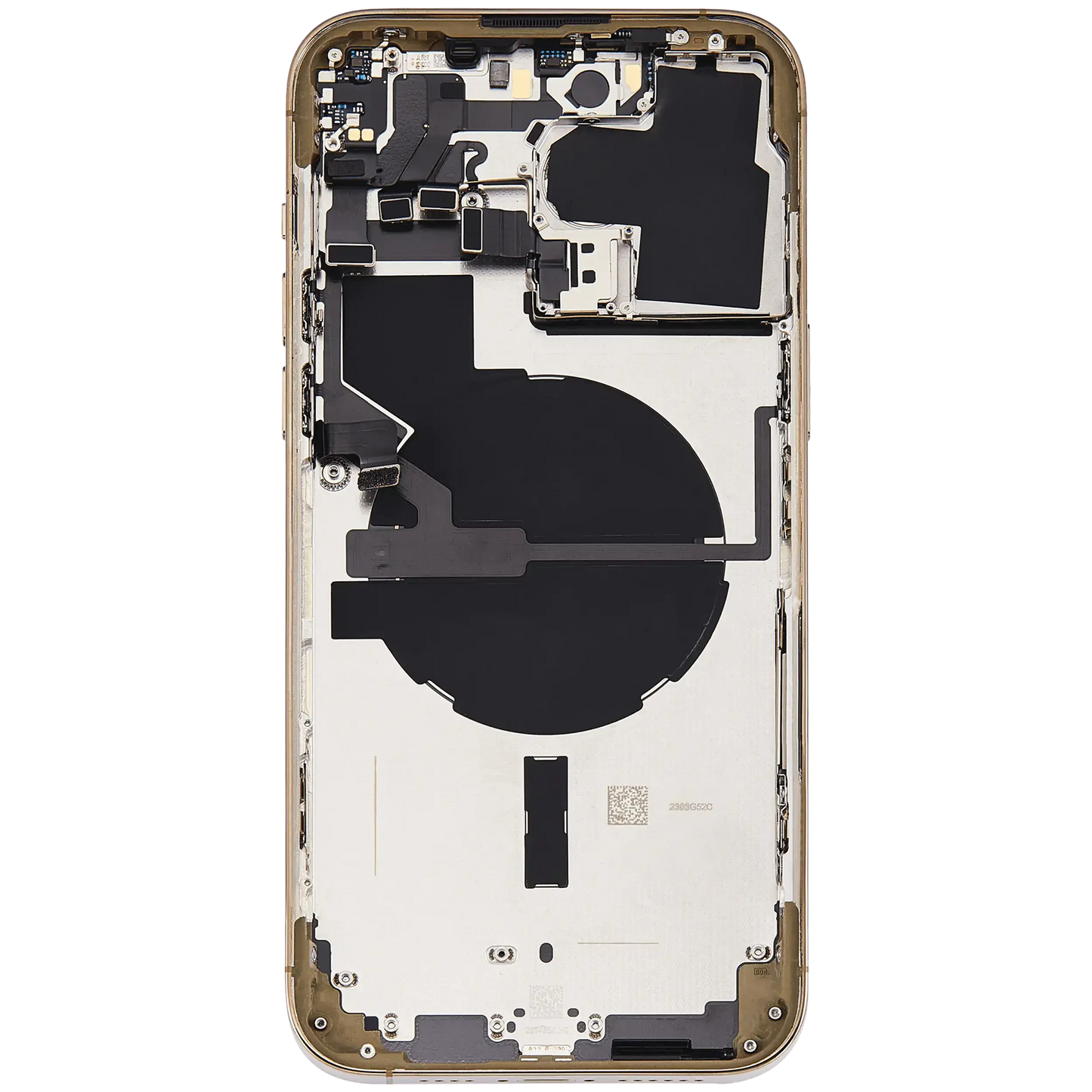 Back Housing W/ Small Parts For iPhone 14 Pro Max (US Version) (Pull) (Gold)