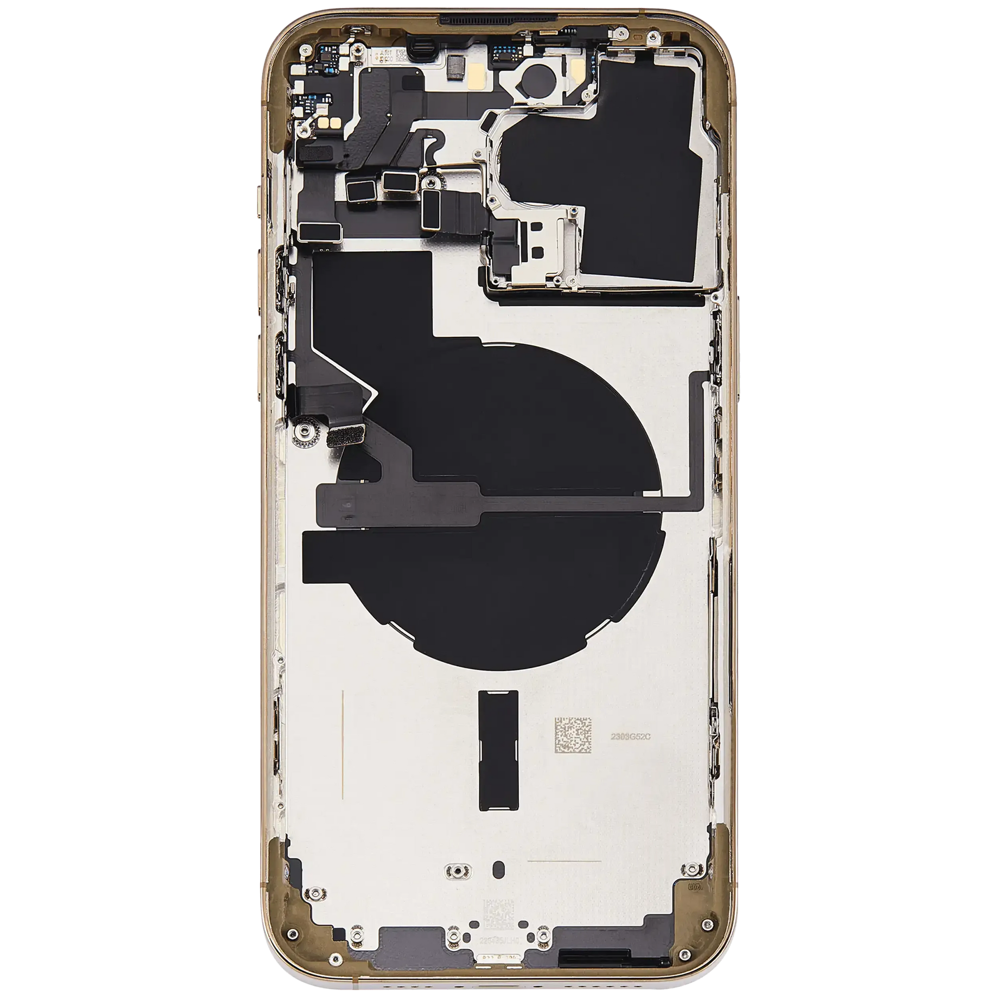 Back Housing W/ Small Parts For iPhone 14 Pro Max (US Version) (Pull) (Gold)