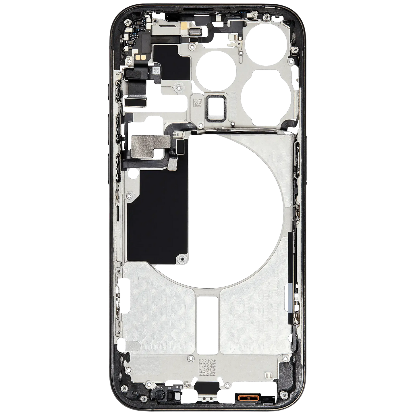 Mid-Frame Housing W/ Small Parts For iPhone 15 Pro (EU / Global Version) (Pull) (Black Titanium)