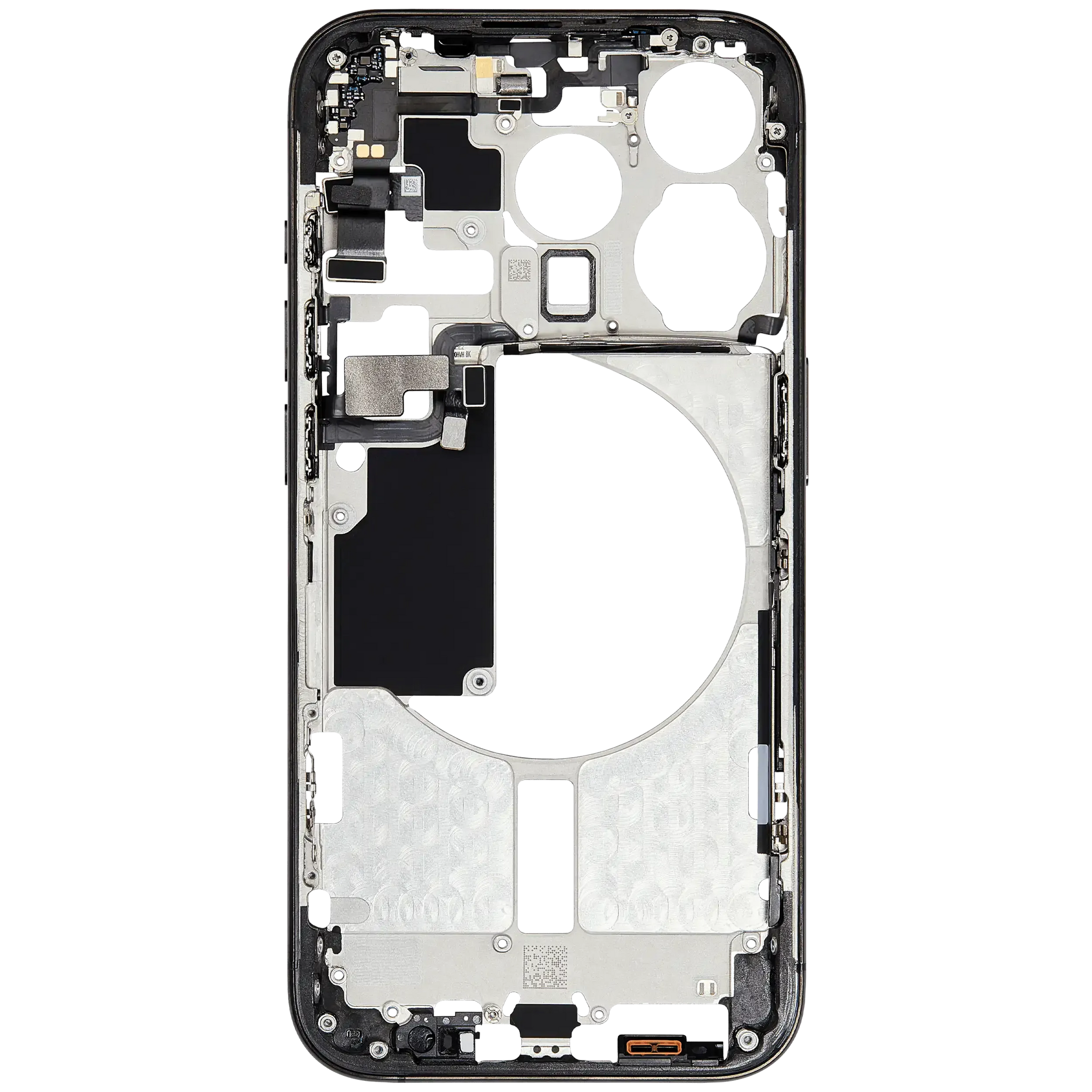 Mid-Frame Housing W/ Small Parts For iPhone 15 Pro (EU / Global Version) (Pull) (Black Titanium)
