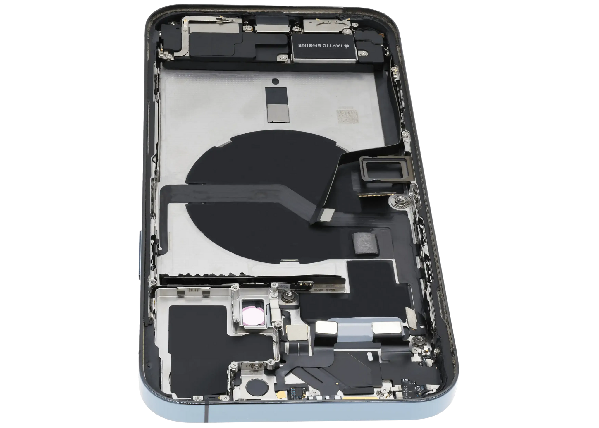 Back Housing W/ Charging Port Flex & Small Parts For iPhone 12 Pro Max (US Version) (Used OEM) (Pull) (Pacific Blue)