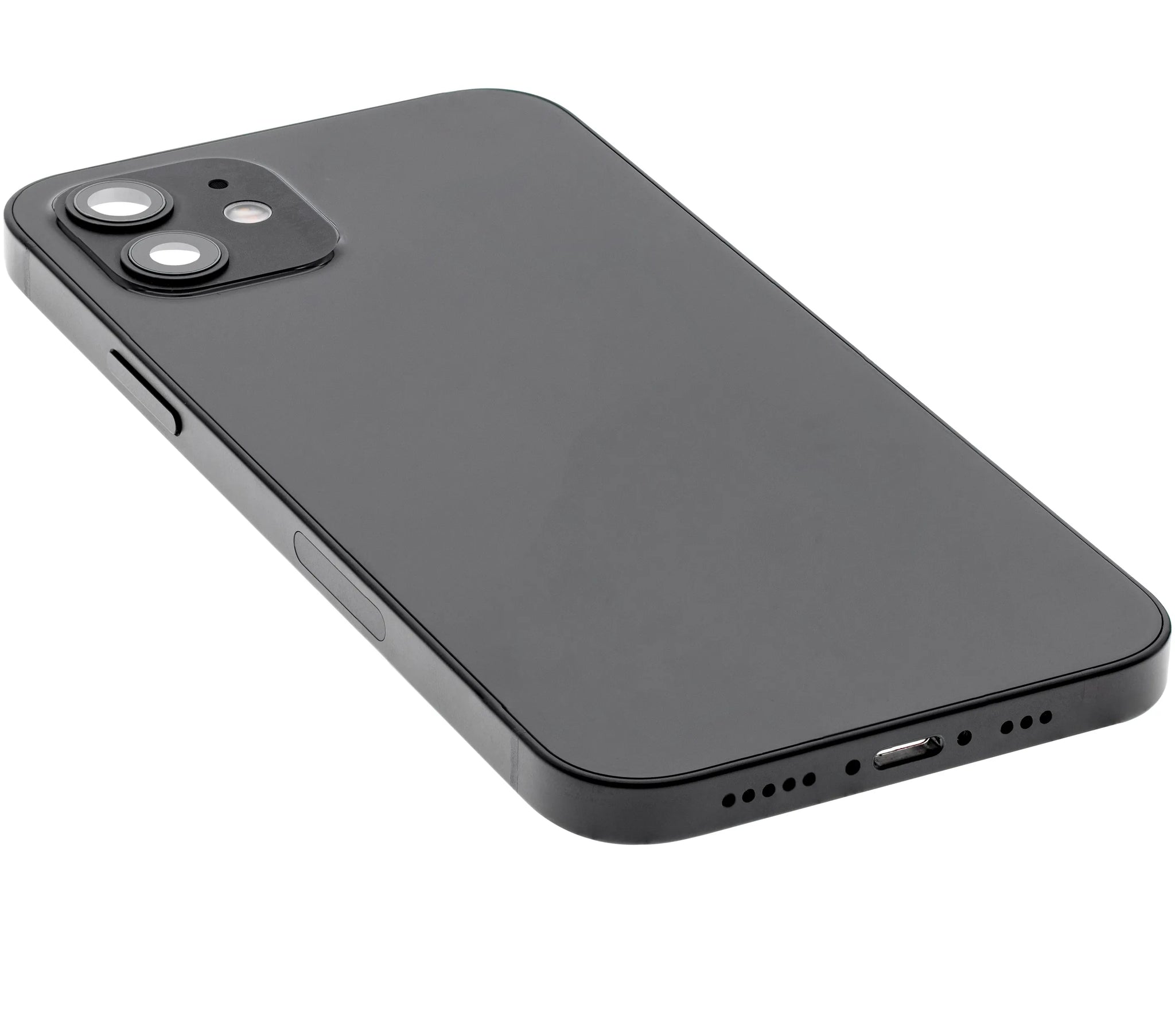 Back Housing W/ Small Parts For iPhone 12 (EU / Global Version) (Pull) (Black)
