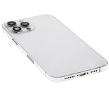 Back Housing W/ Small Parts For iPhone 12 Pro (US Version) (Used OEM) (Pull) (Silver)