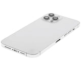 Back Housing W/ Charging Port Flex & Small Parts For iPhone 12 Pro Max (US Version) (Used OEM) (Pull) (Silver)