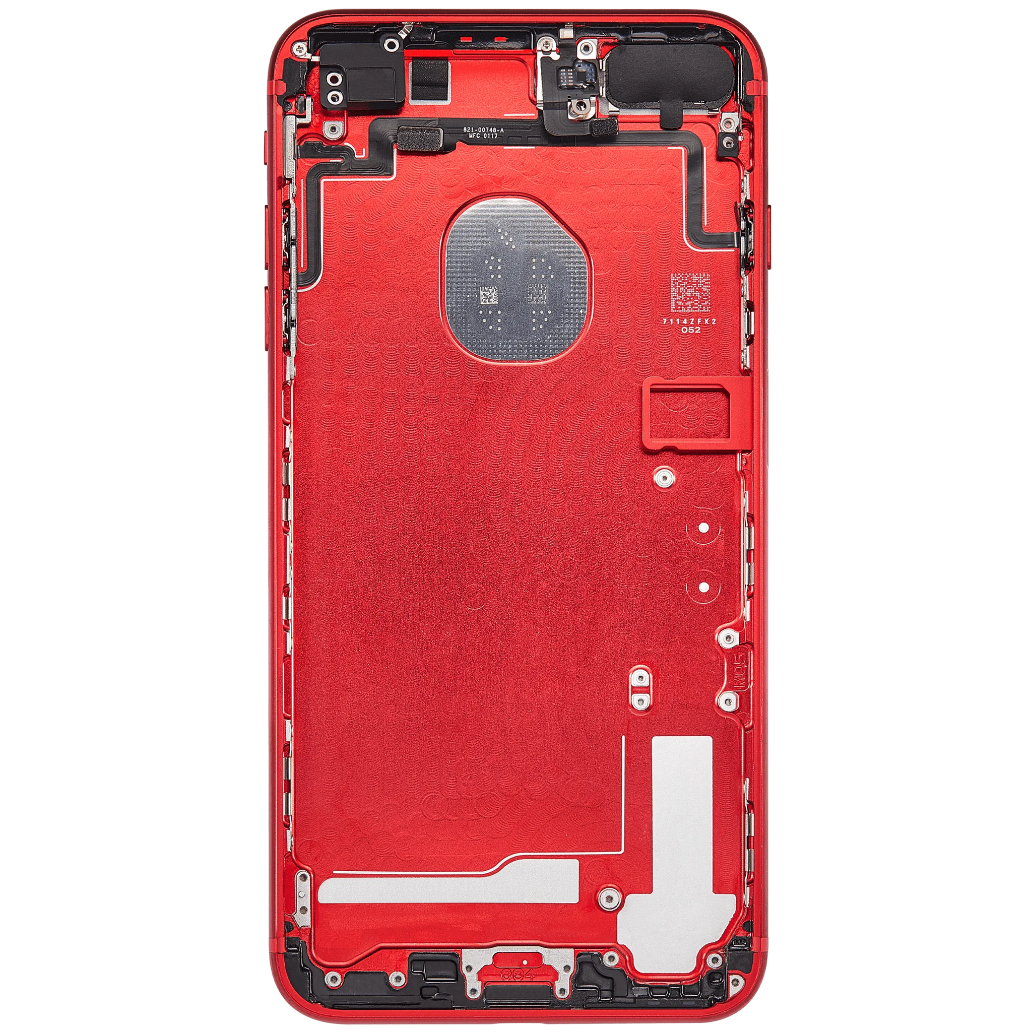 Back Housing W/ Small Components Pre-Installed For iPhone 7 Plus (Pull) (Red)