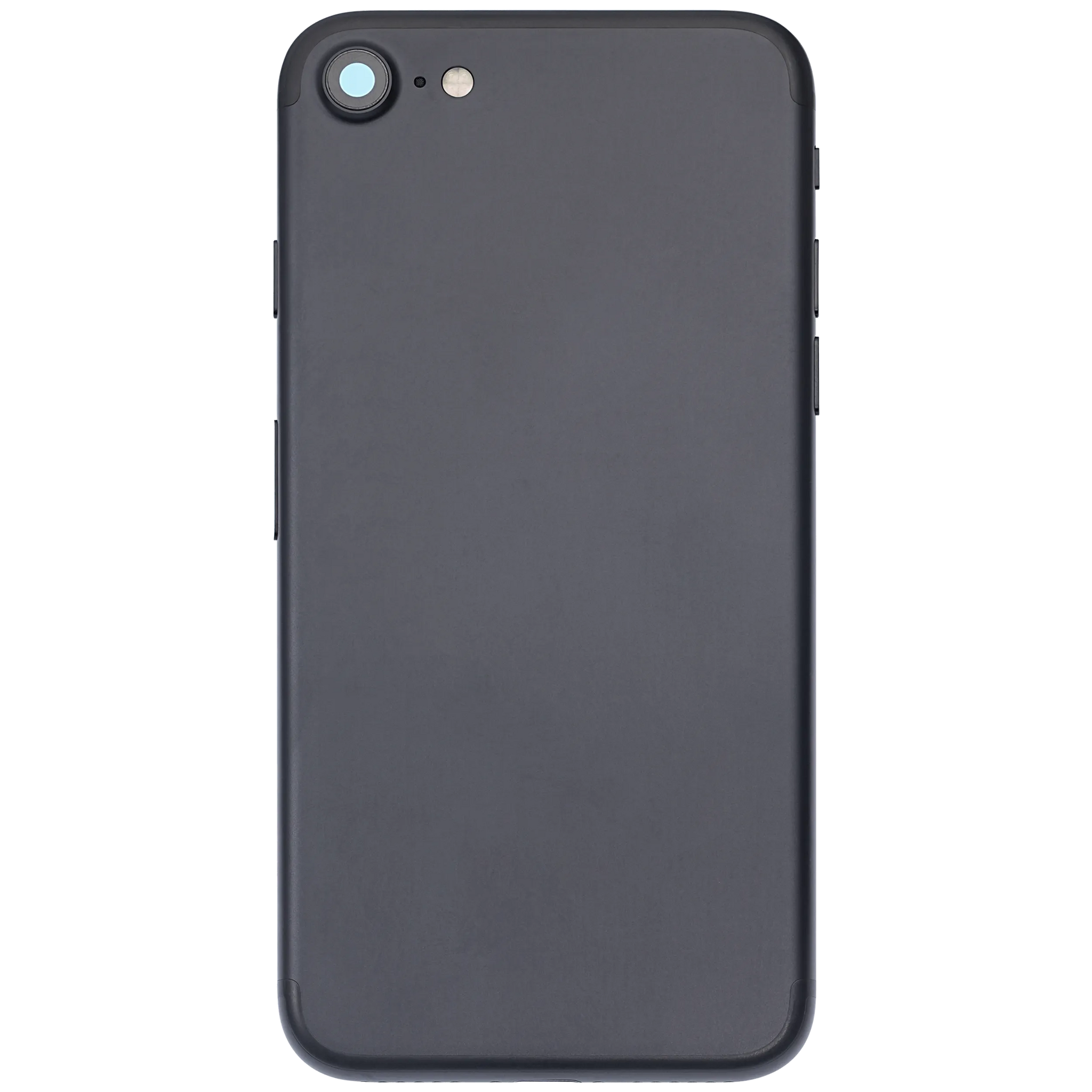 Back Housing W/ Small Components Pre-Installed For iPhone 7 (Pull) (Matte Black)
