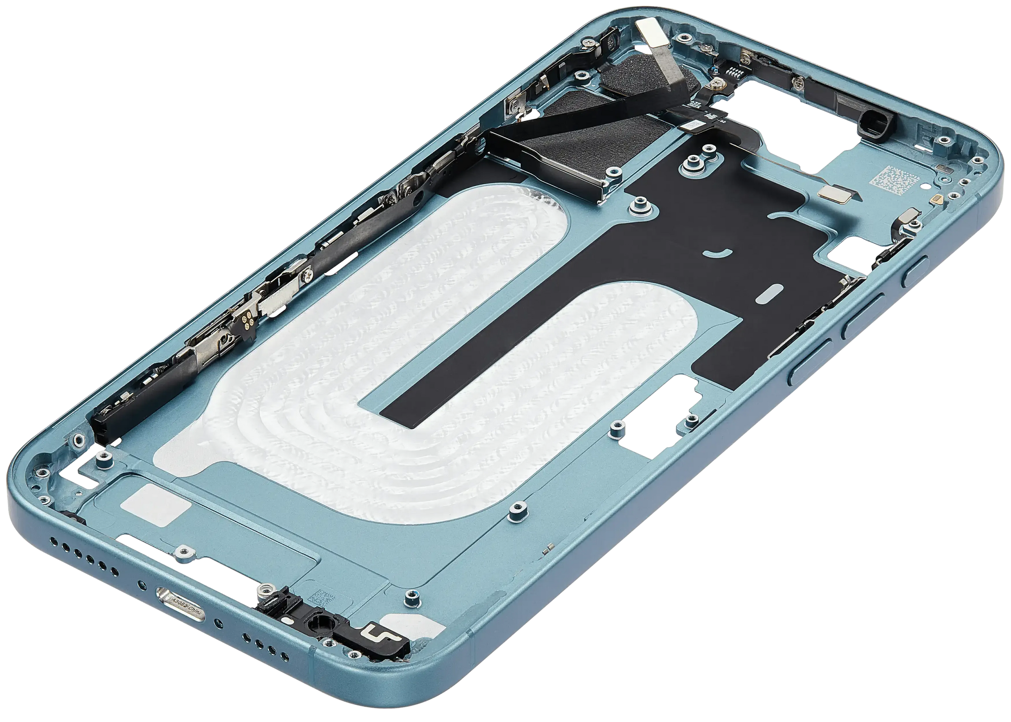 Mid-Frame Housing W/ Small Parts For iPhone 16 Plus (US Version) (Pull) (Teal)