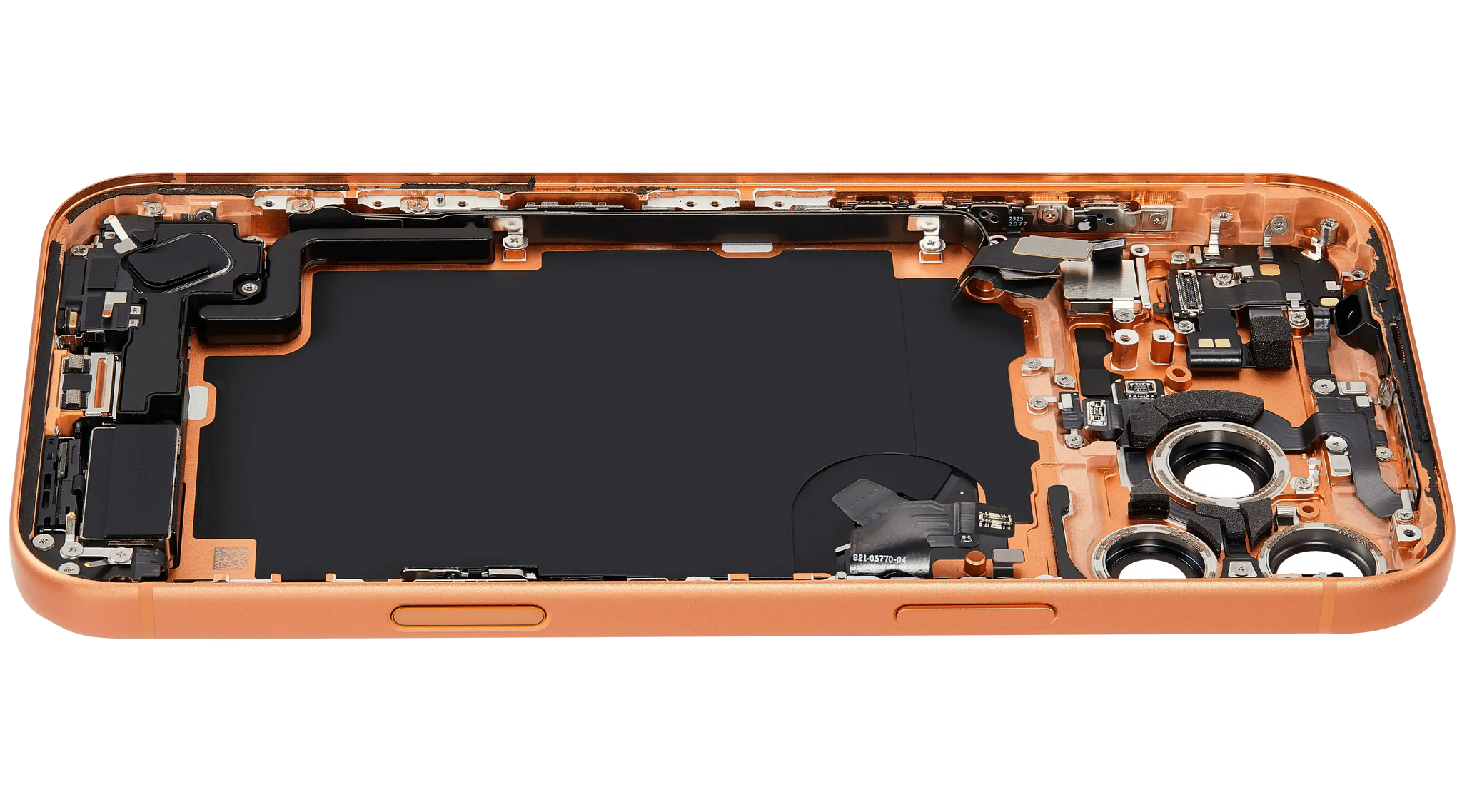 Back Housing W/ Charging Port Flex & Small Parts Compatible For iPhone 17 Pro Max (US Version) (Pull) (Cosmic Orange)
