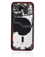 Back Housing W/ Small Parts For iPhone 12 (US Version) (Pull) (Red)