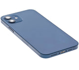 Back Housing W/ Charging Port Flex & Small Parts For iPhone 12 (US Version) (Used OEM) (Pull) (Blue)