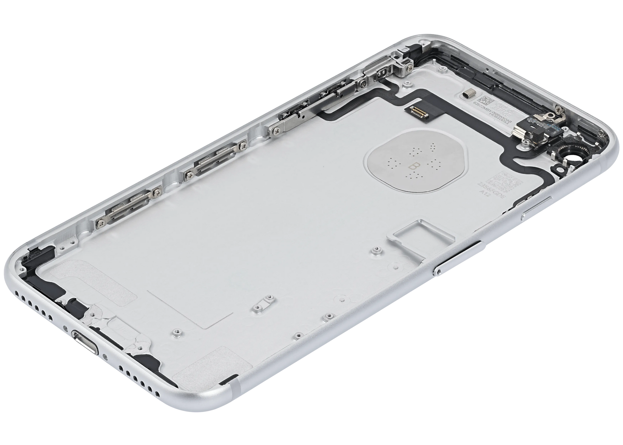 Back Housing W/ Small Components Pre-Installed For iPhone 7 (Pull) (Silver)