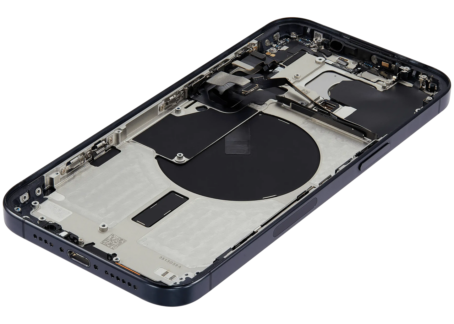 Back Housing W/ Small Parts For iPhone 15 Pro Max (US Version) (Pull) (Black Titanium)