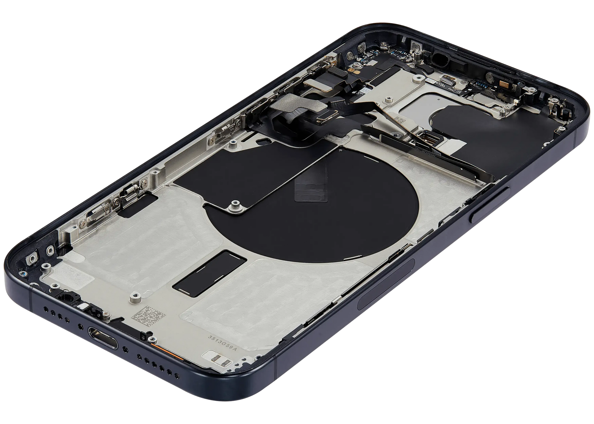 Back Housing W/ Small Parts For iPhone 15 Pro Max (US Version) (Pull) (Black Titanium)