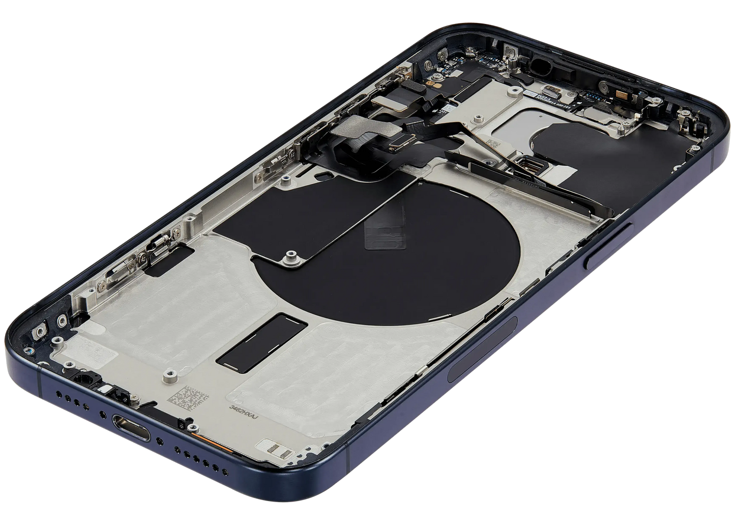 Back Housing W/ Small Parts For iPhone 15 Pro Max (US Version) (Pull) (Blue Titanium)