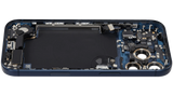 Back Housing W/ Charging Port Flex & Small Parts Compatible For iPhone 17 Pro (US Version) (Pull) (Deep Blue)