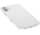 Back Housing W/ Small Parts For iPhone 12 (US Version) (Pull) (White)