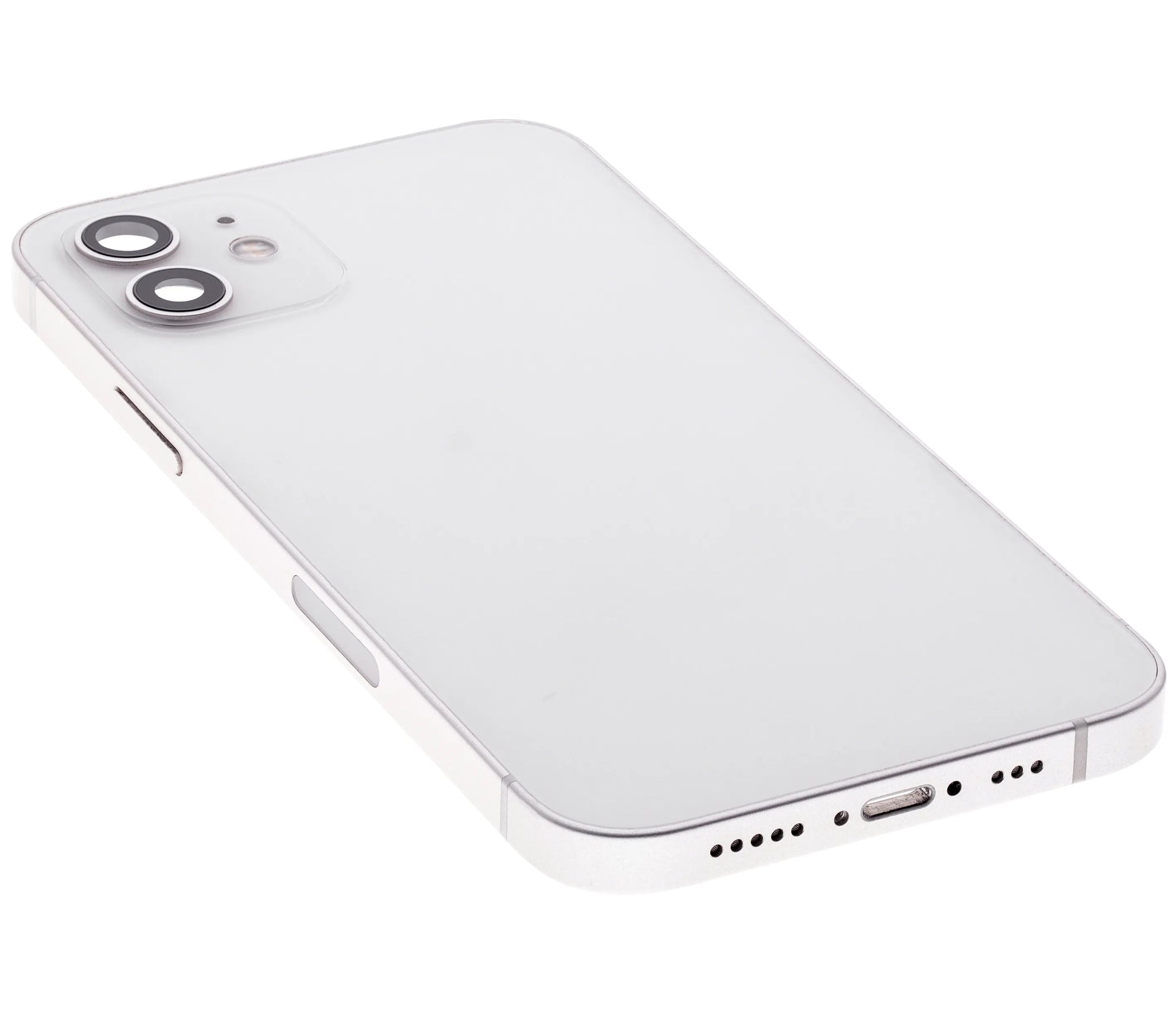 Back Housing W/ Small Parts For iPhone 12 (US Version) (Pull) (White)