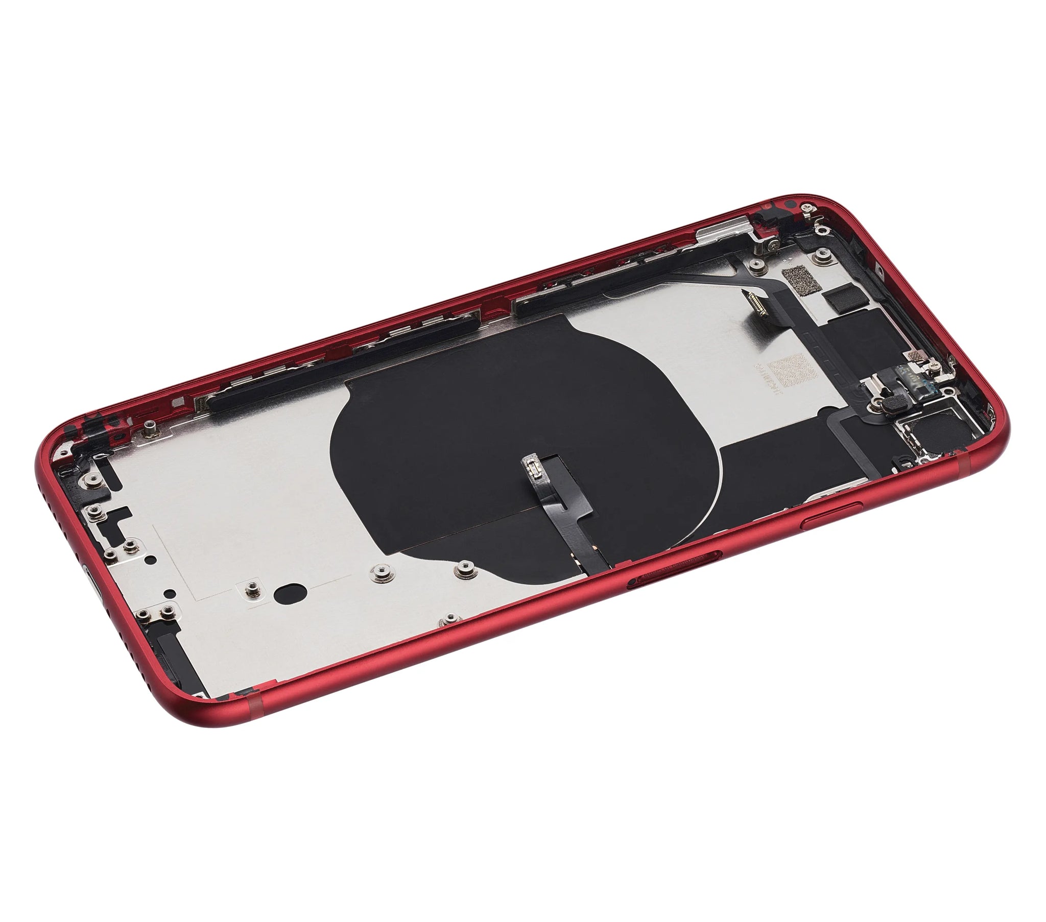 Back Housing W/ Small Components Pre-Installed For iPhone SE (2022) (Pull) (Red)