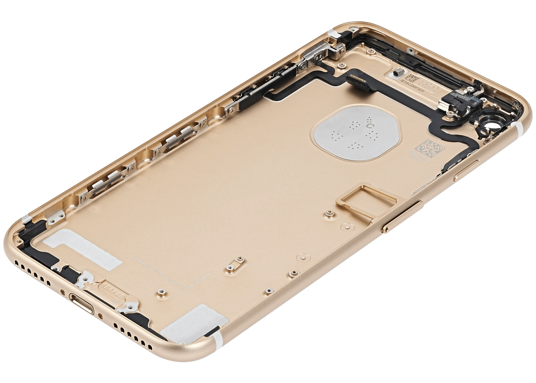 Back Housing W/ Small Components Pre-Installed For iPhone 7 (Pull) (Gold)