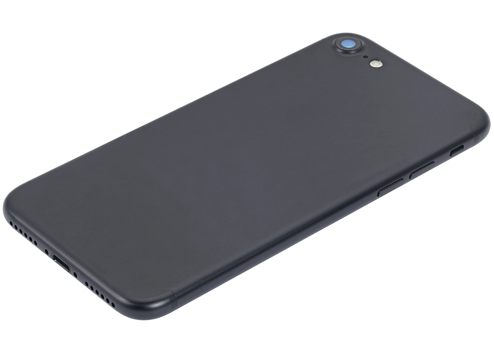 Back Housing W/ Small Components Pre-Installed For iPhone 7 (Pull) (Matte Black)