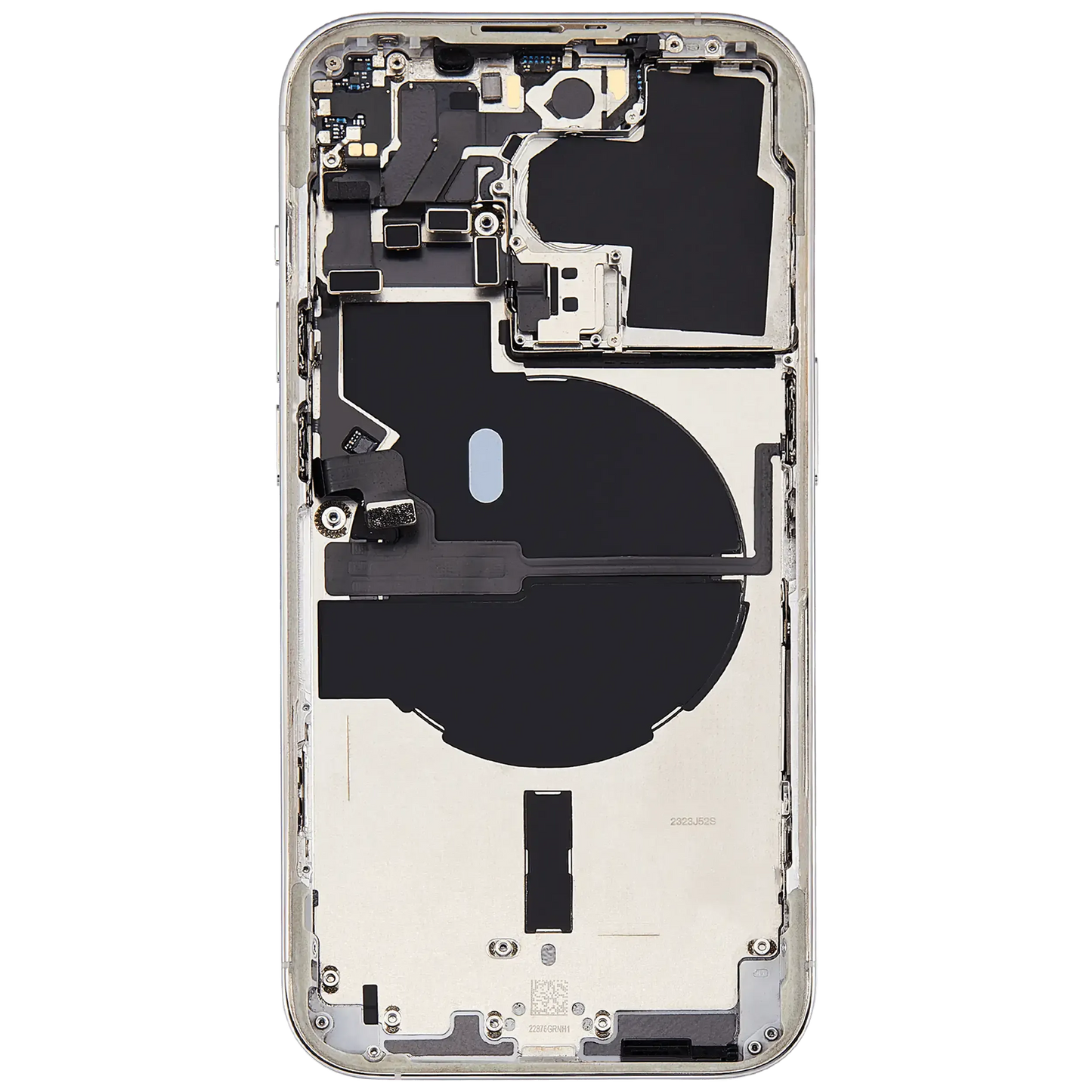 Back Housing W/ Small Parts For iPhone 14 Pro (US Version) (Pull) (Silver)