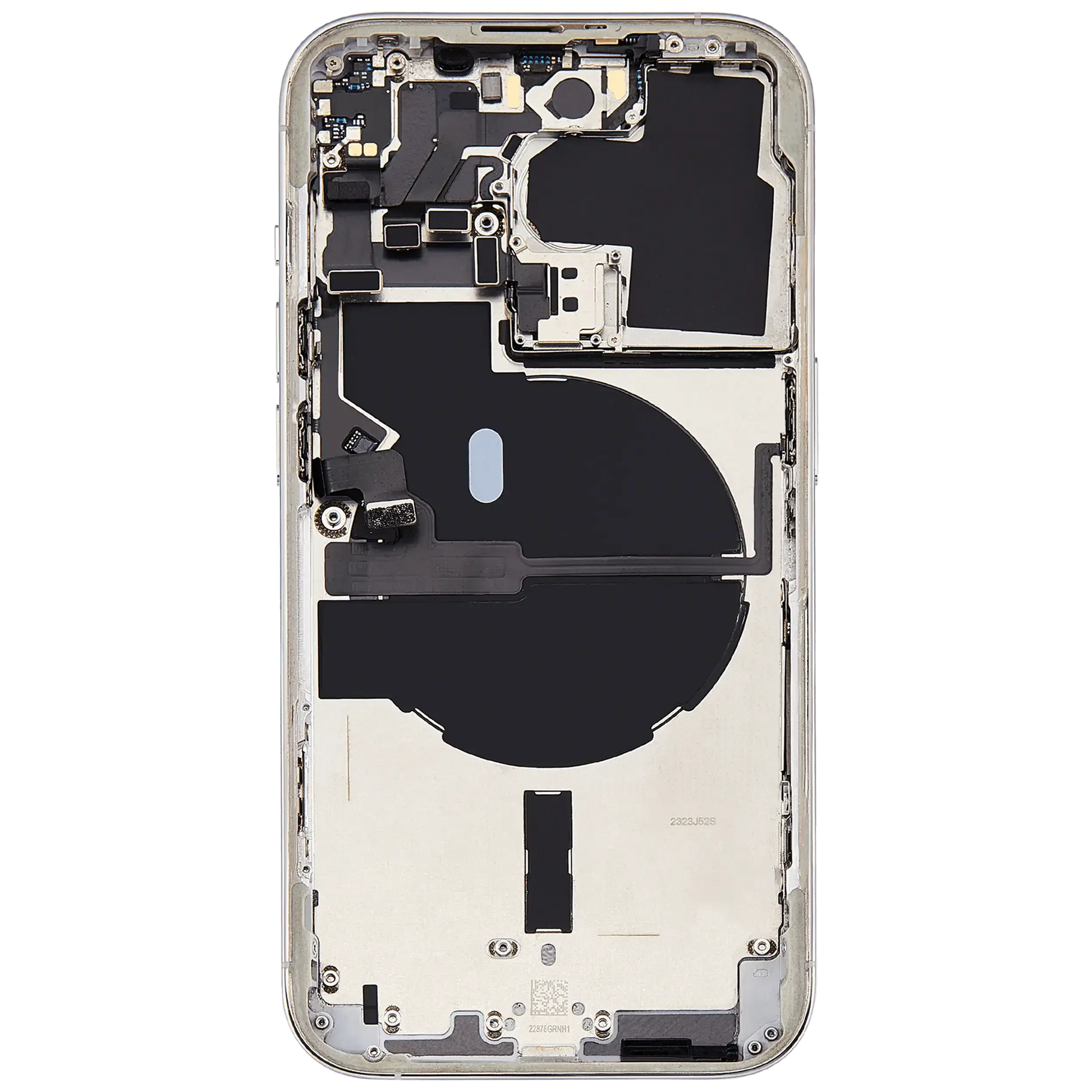 Back Housing W/ Small Parts For iPhone 14 Pro (US Version) (Pull) (Silver)