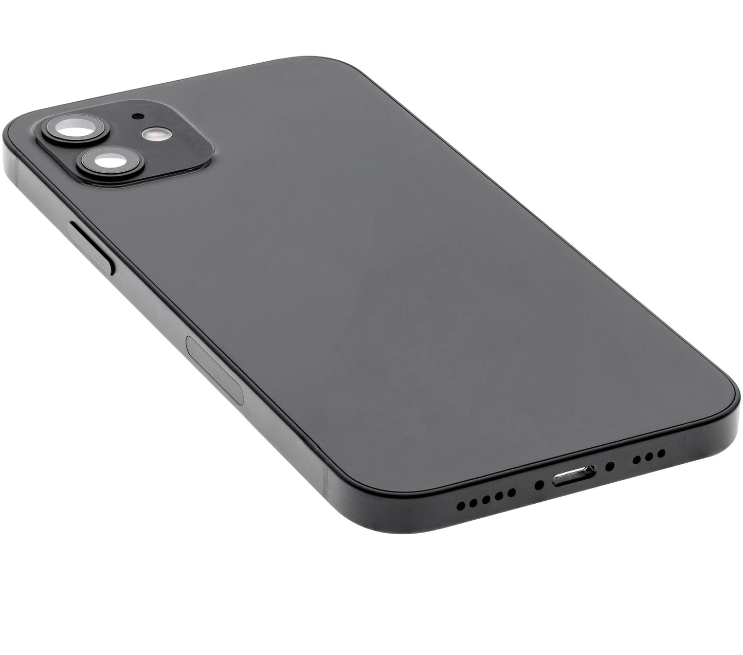 Back Housing W/ Small Parts For iPhone 12 (US Version) (Pull) (Black)