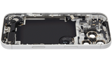 Back Housing W/ Charging Port Flex & Small Parts Compatible For iPhone 17 Pro (US Version) (Pull) (Silver)