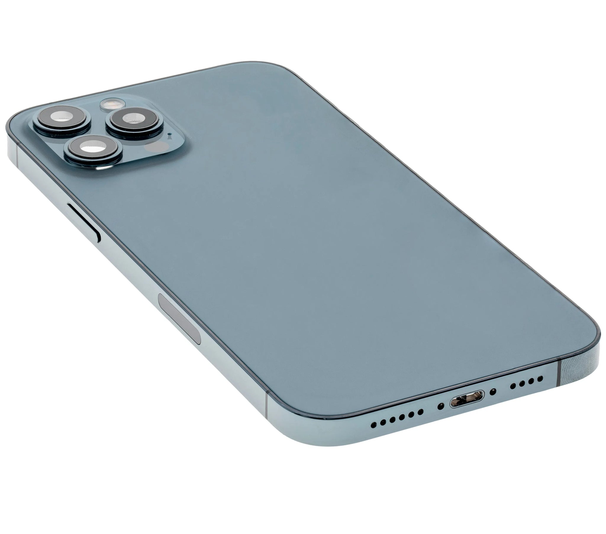 Back Housing W/ Small Parts For iPhone 12 Pro Max (US Version) (Pull) (Pacific Blue)