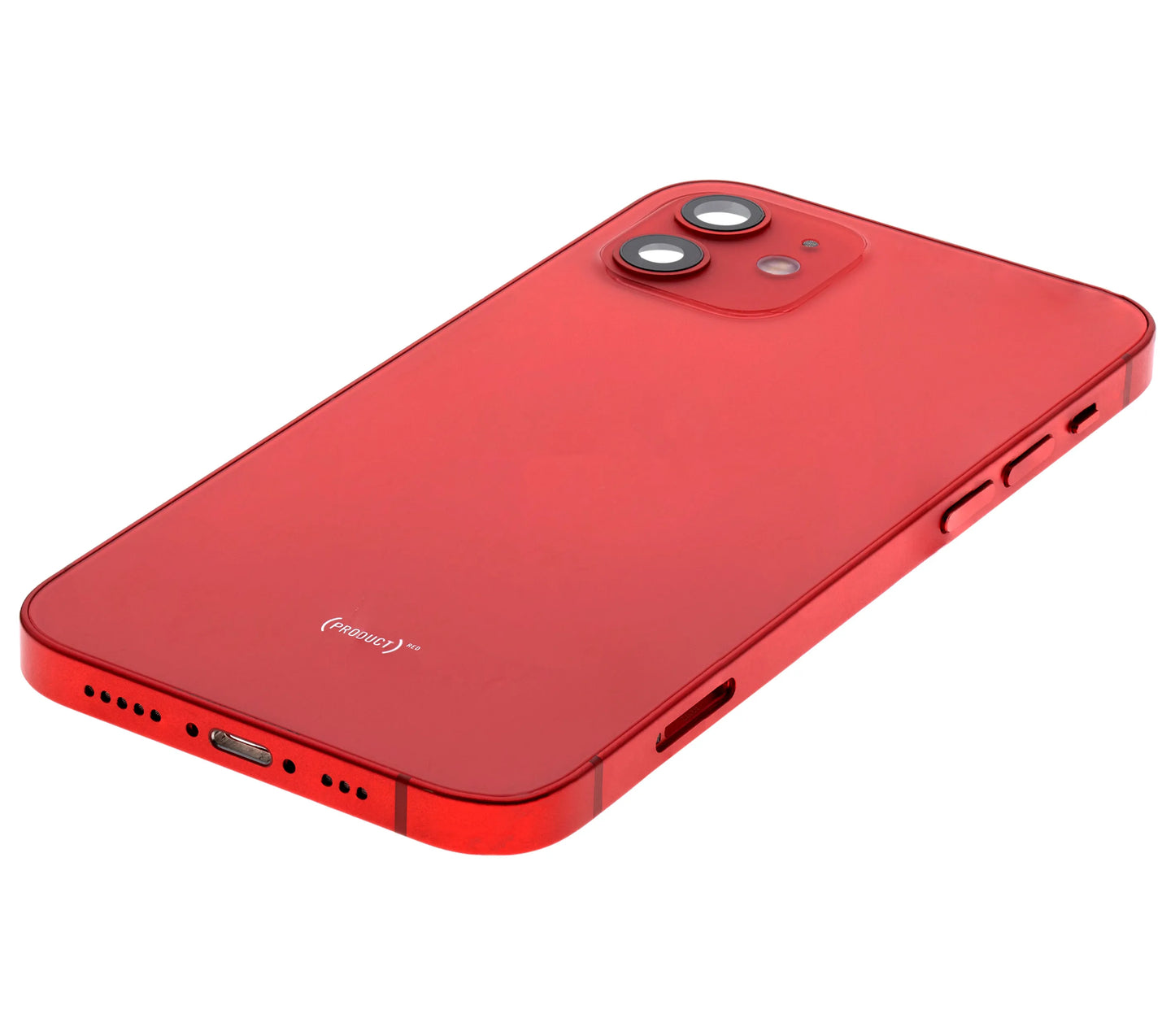 Back Housing W/ Small Parts For iPhone 12 (US Version) (Pull) (Red)