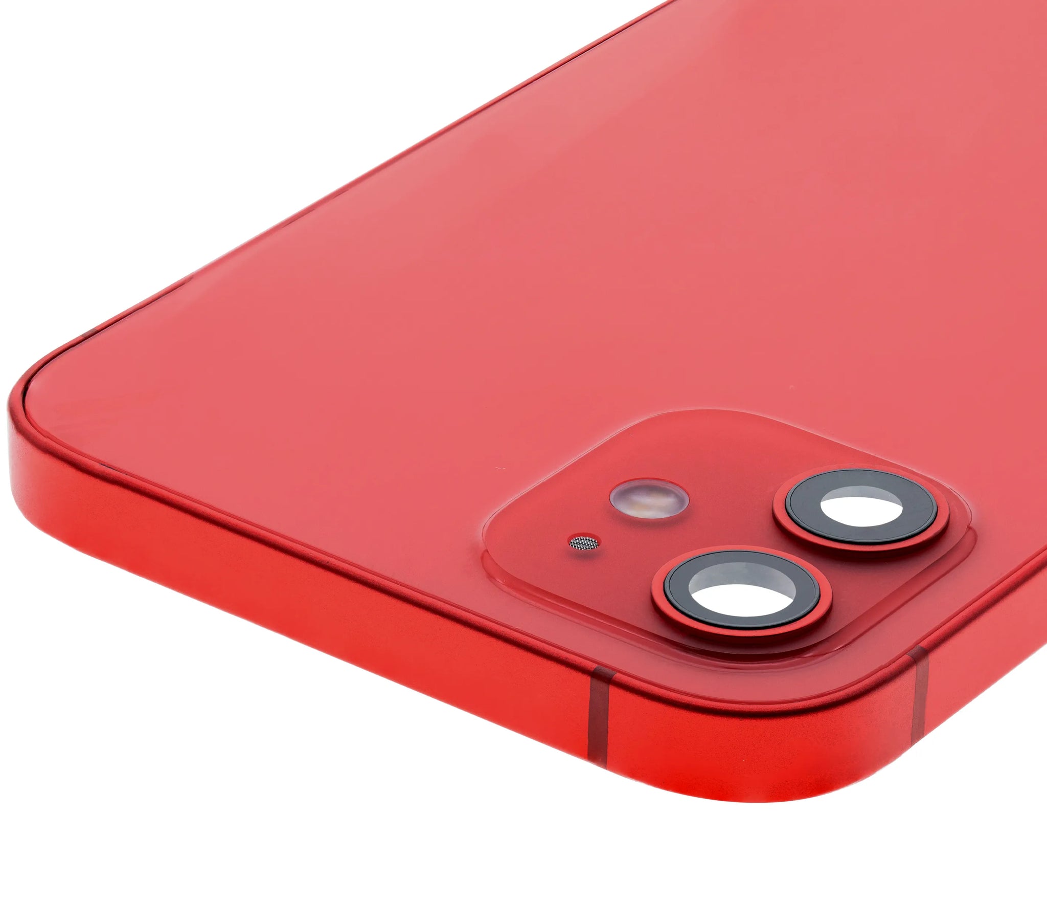 Back Housing W/ Small Parts For iPhone 12 (US Version) (Pull) (Red)