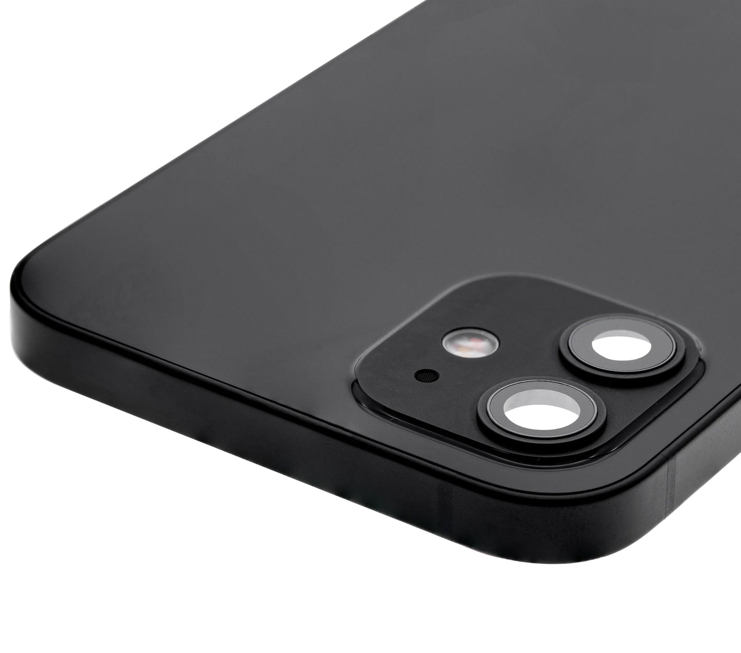 Back Housing W/ Small Parts For iPhone 12 (US Version) (Pull) (Black)